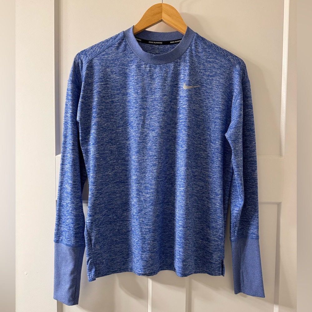 Nike Heathered Blue Crewneck Top